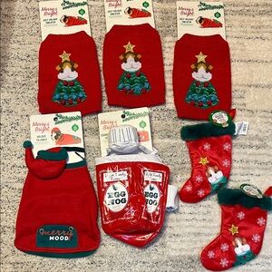 Bundle of small animal/ guinea pig items Christmas themed